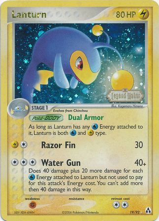 Lanturn (19/92) (Stamped) [EX: Legend Maker] | Gam3 Escape