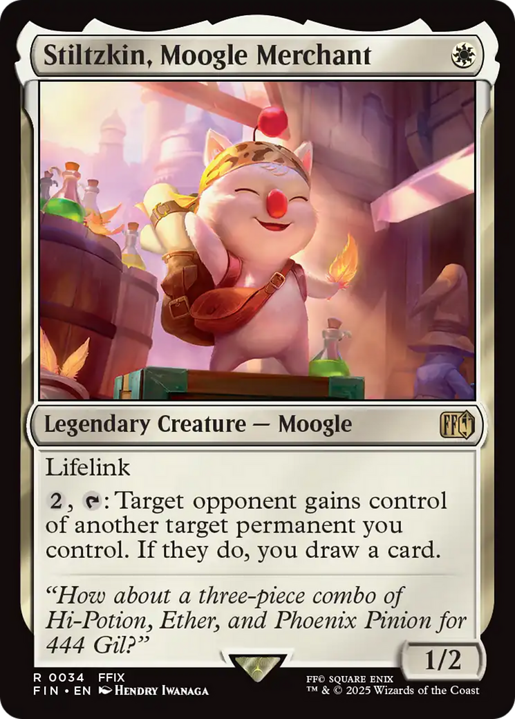 Stiltzkin, Moogle Merchant [FINAL FANTASY] | Gam3 Escape