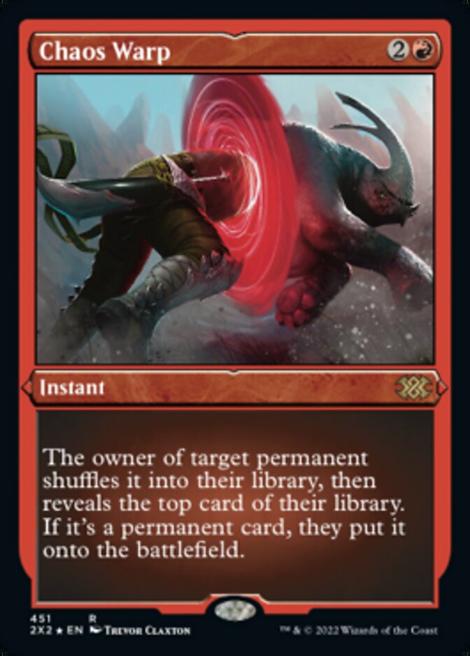 Chaos Warp (Foil Etched) [Double Masters 2022] | Gam3 Escape