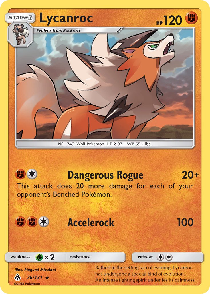Lycanroc (76/131) (Theme Deck Exclusive) [Sun & Moon: Forbidden Light] | Gam3 Escape