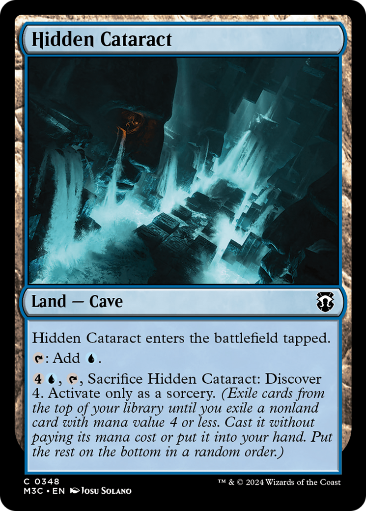 Hidden Cataract (Ripple Foil) [Modern Horizons 3 Commander] | Gam3 Escape