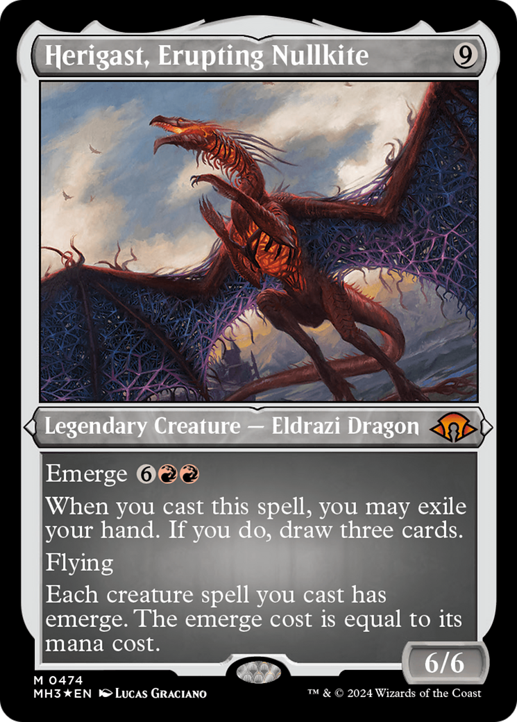 Herigast, Erupting Nullkite (Foil Etched) [Modern Horizons 3] | Gam3 Escape