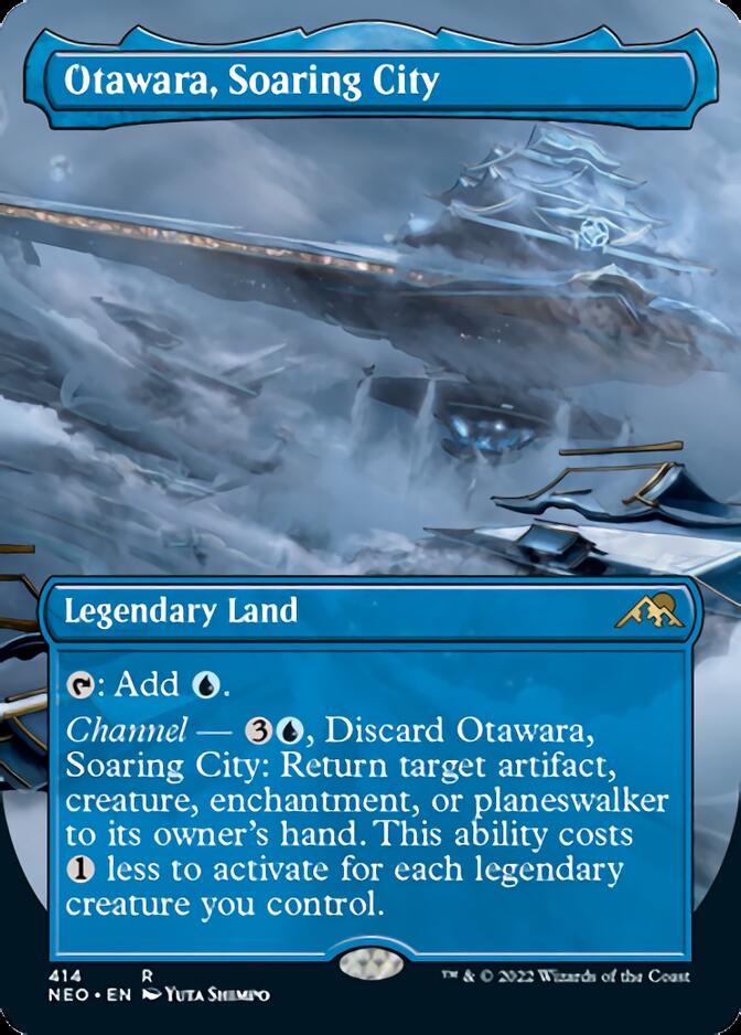 Otawara, Soaring City (Borderless Alternate Art) [Kamigawa: Neon Dynasty] | Gam3 Escape