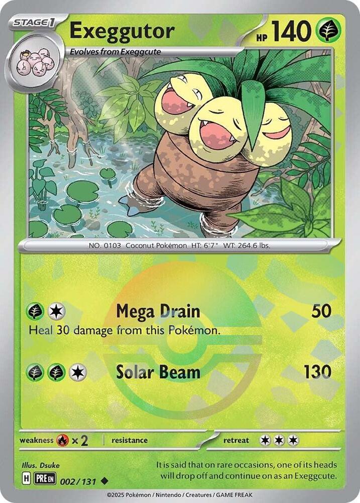 Exeggutor (002/131) (Poke Ball Pattern) [Scarlet & Violet: Prismatic Evolutions] | Gam3 Escape