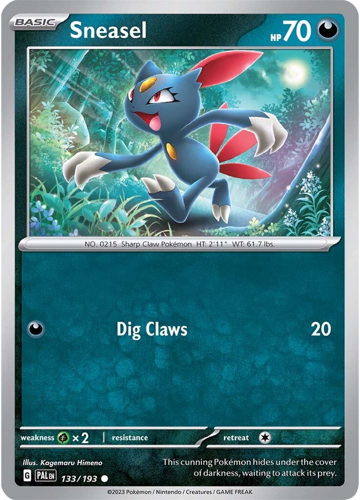 Sneasel (133/193) [Scarlet & Violet: Paldea Evolved] | Gam3 Escape
