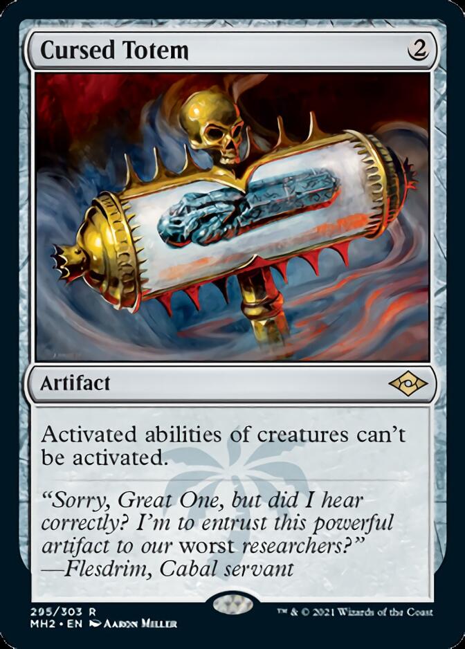 Cursed Totem (Foil Etched) [Modern Horizons 2] | Gam3 Escape