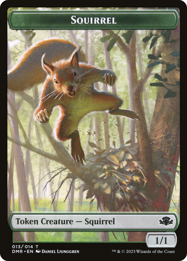 Squirrel Token [Dominaria Remastered Tokens] | Gam3 Escape