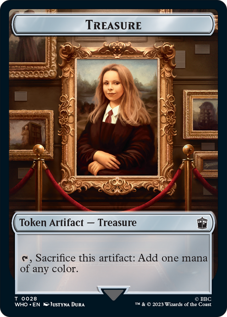 Horse // Treasure (0028) Double-Sided Token [Doctor Who Tokens] | Gam3 Escape