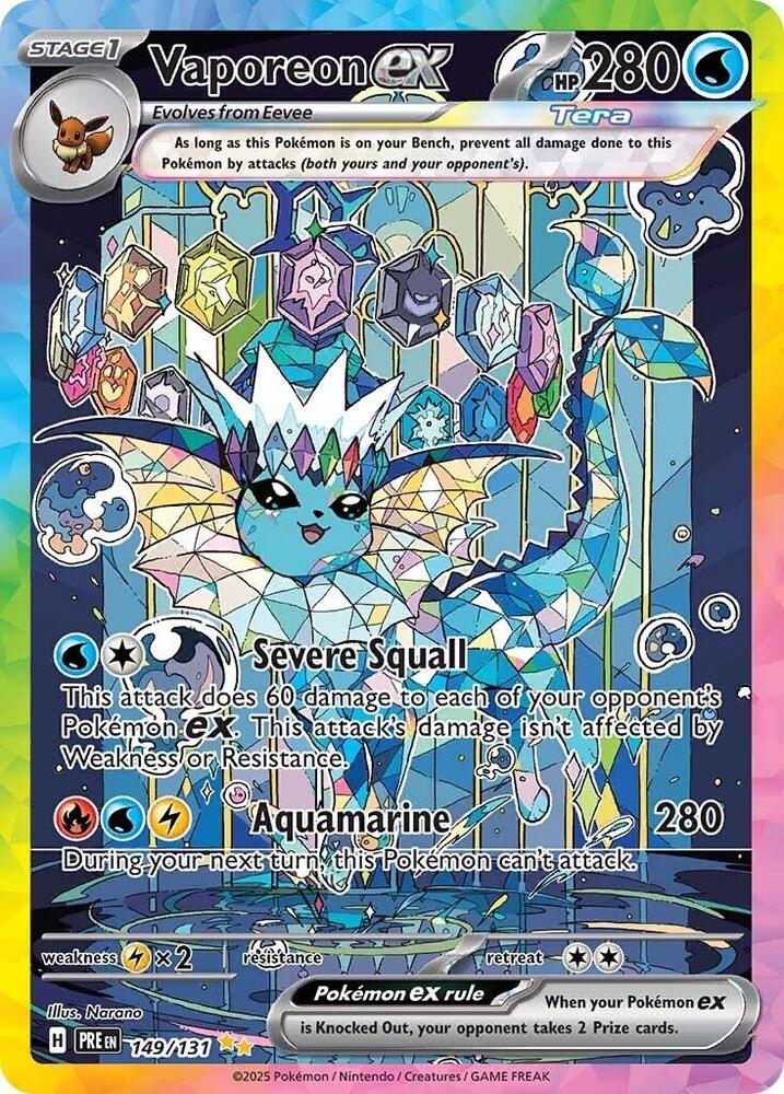 Vaporeon ex (149/131) [Scarlet & Violet: Prismatic Evolutions] | Gam3 Escape