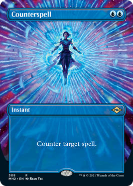 Counterspell (Borderless Alternate Art) [Modern Horizons 2] | Gam3 Escape