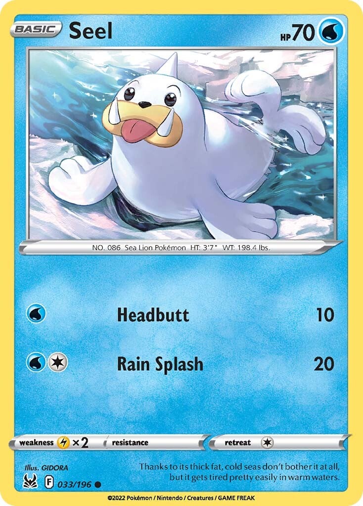 Seel (033/196) [Sword & Shield: Lost Origin] | Gam3 Escape