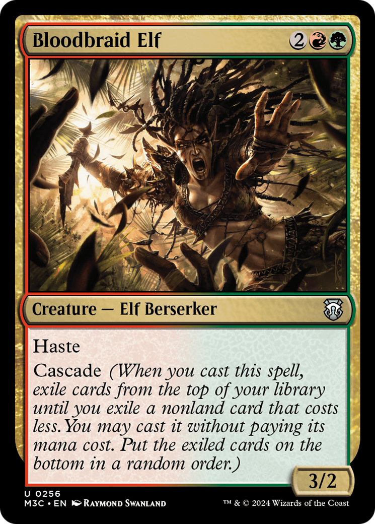 Bloodbraid Elf (Ripple Foil) [Modern Horizons 3 Commander] | Gam3 Escape