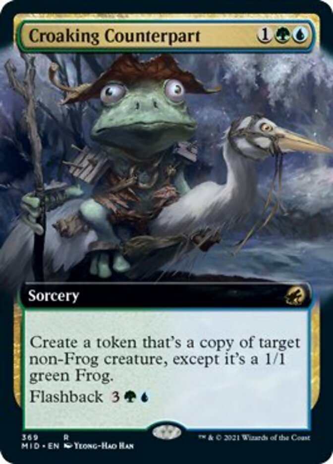 Croaking Counterpart (Extended Art) [Innistrad: Midnight Hunt] | Gam3 Escape