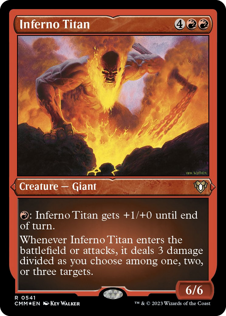 Inferno Titan (Foil Etched) [Commander Masters] | Gam3 Escape
