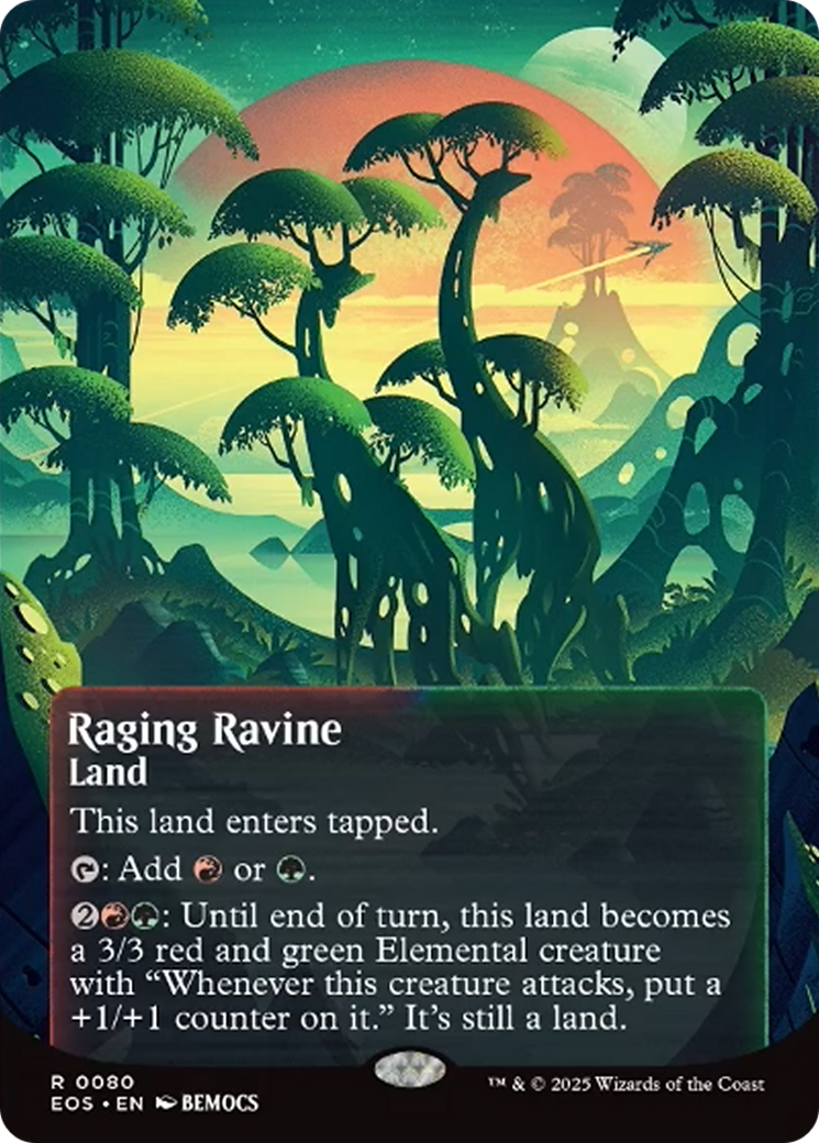 Raging Ravine (0080) (Borderless) [Edge of Eternities: Stellar Sights] | Gam3 Escape