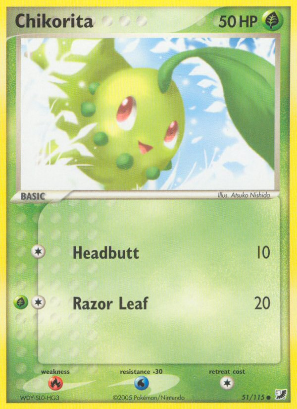 Chikorita (51/115) [EX: Unseen Forces] | Gam3 Escape