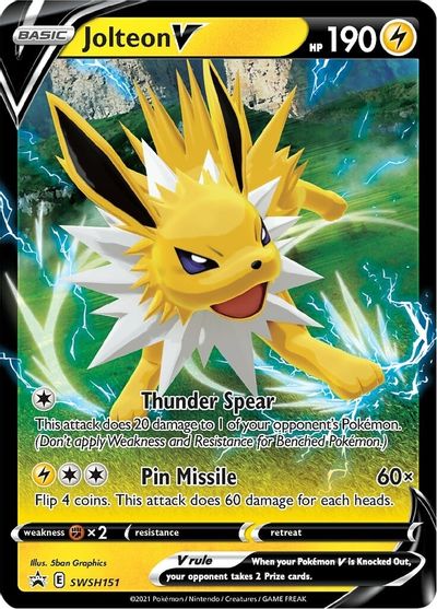 Jolteon V (SWSH151) [Sword & Shield: Black Star Promos] | Gam3 Escape