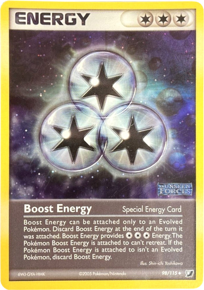 Boost Energy (98/115) (Stamped) [EX: Unseen Forces] | Gam3 Escape