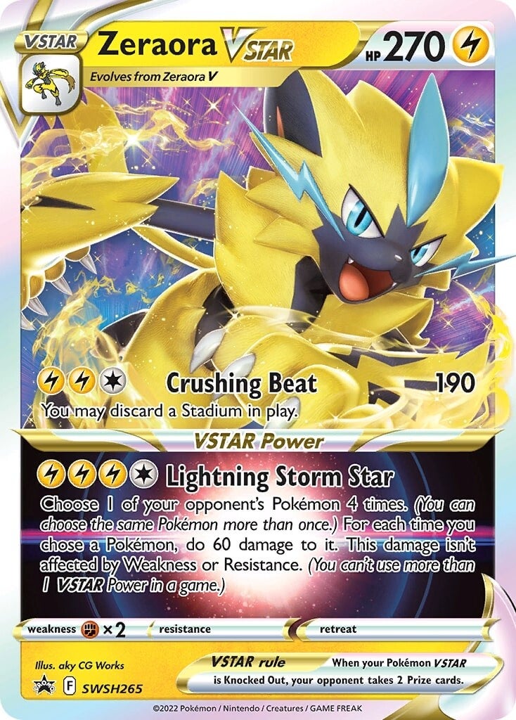 Zeraora VSTAR (SWSH265) (Jumbo Card) [Sword & Shield: Black Star Promos] | Gam3 Escape