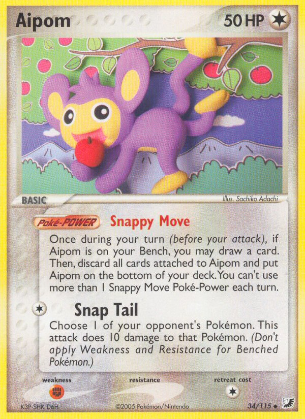 Aipom (34/115) [EX: Unseen Forces] | Gam3 Escape