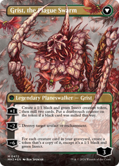 Grist, Voracious Larva // Grist, the Plague Swarm (Borderless) (Textured Foil) [Modern Horizons 3] | Gam3 Escape