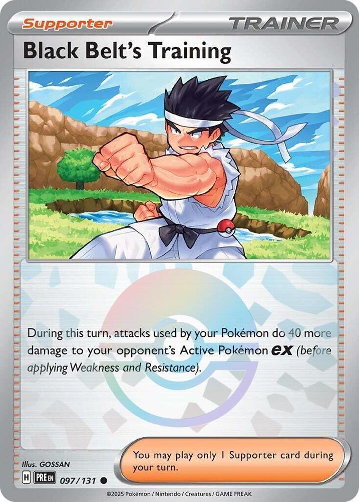 Black Belt's Training (097/131) (Poke Ball Pattern) [Scarlet & Violet: Prismatic Evolutions] | Gam3 Escape