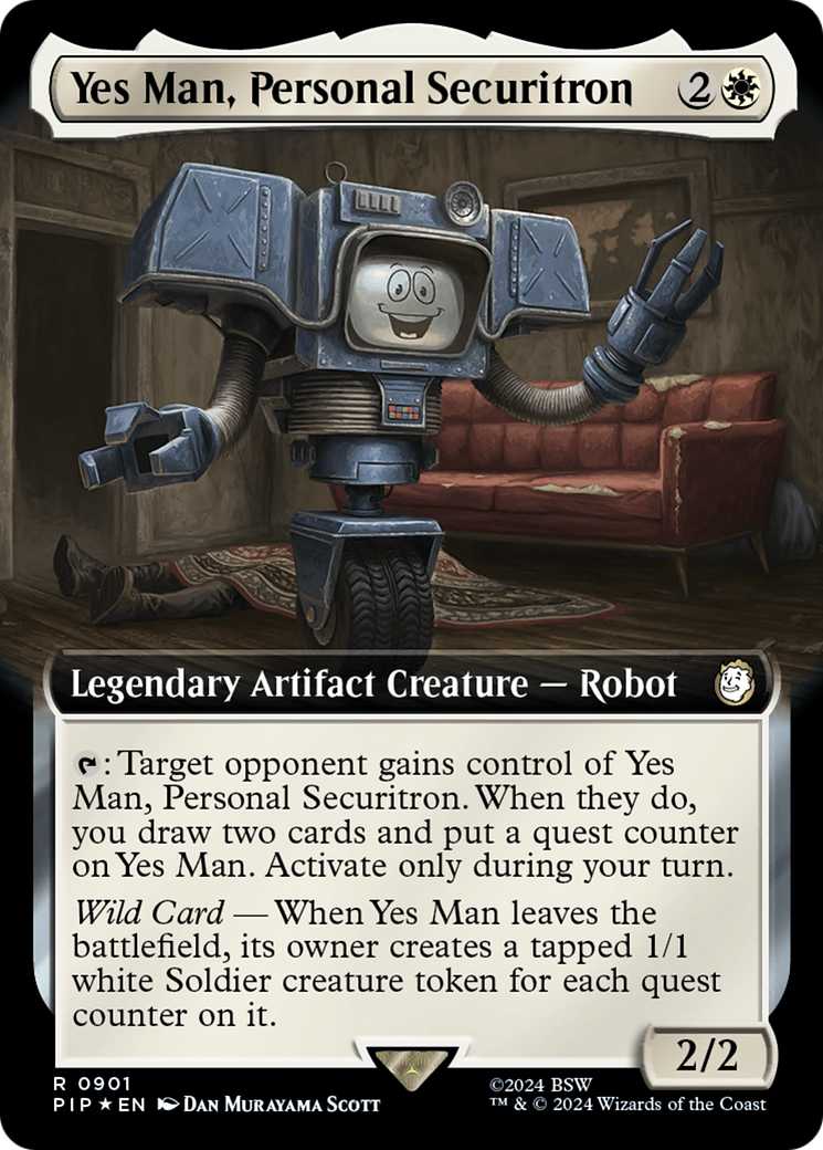 Yes Man, Personal Securitron (Extended Art) (Surge Foil) [Fallout] | Gam3 Escape