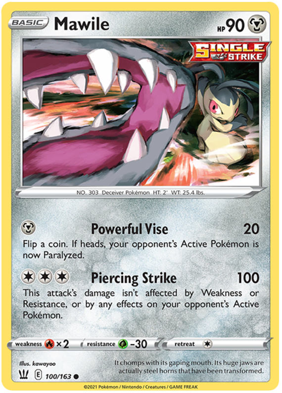 Mawile (100/163) [Sword & Shield: Battle Styles] | Gam3 Escape