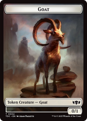 Goat // Timeless Witness Double-Sided Token [Tarkir: Dragonstorm Commander Tokens] | Gam3 Escape