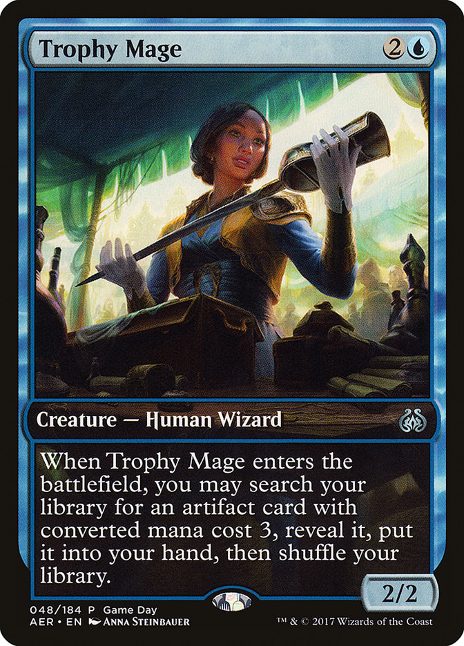 Trophy Mage (Game Day) [Aether Revolt Promos] | Gam3 Escape