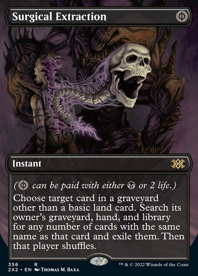Surgical Extraction (Borderless Alternate Art) [Double Masters 2022] | Gam3 Escape