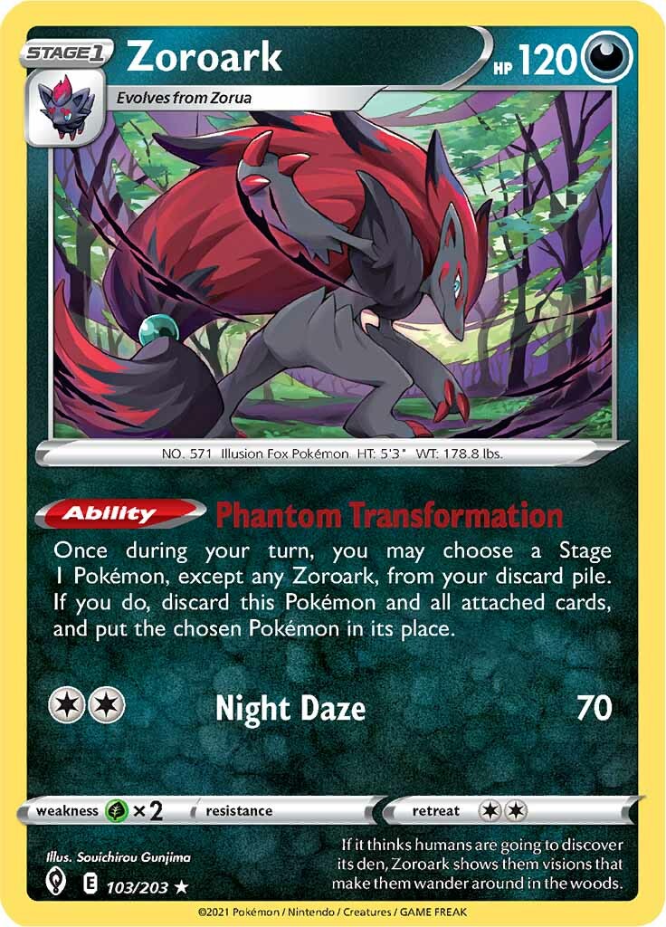 Zoroark (103/203) [Sword & Shield: Evolving Skies] | Gam3 Escape