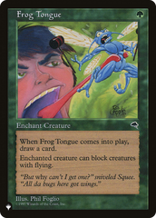 Frog Tongue [The List Reprints] | Gam3 Escape