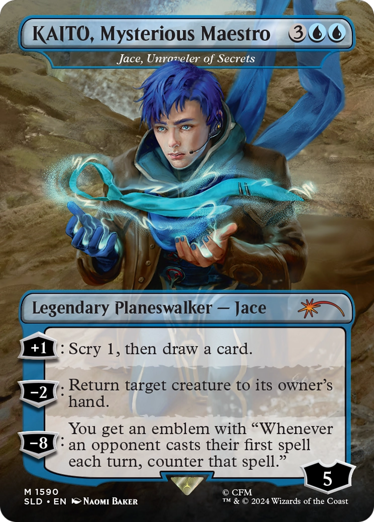 KAITO, Mysterious Maestro - Jace, Unraveler of Secrets [Secret Lair Drop Series] | Gam3 Escape