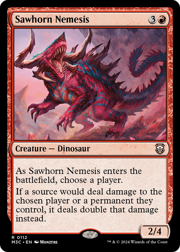 Sawhorn Nemesis [Modern Horizons 3 Commander] | Gam3 Escape