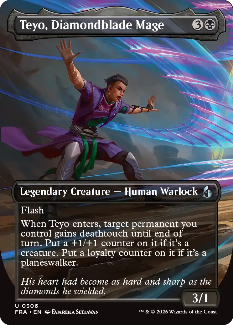 Teyo, Diamondblade Mage (Borderless) [Reality Fracture] | Gam3 Escape