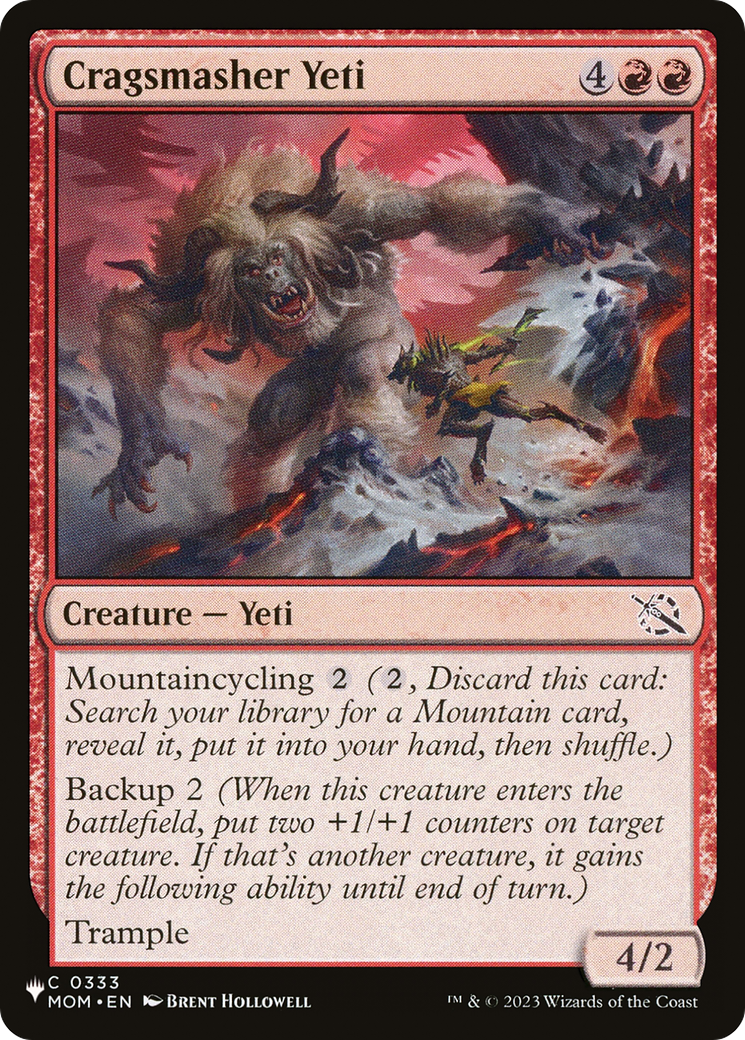 Cragsmasher Yeti [The List Reprints] | Gam3 Escape