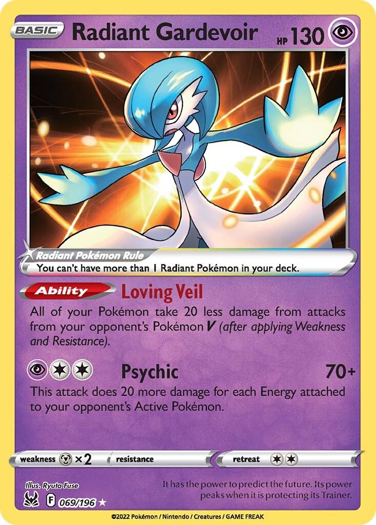 Radiant Gardevoir (069/196) [Sword & Shield: Lost Origin] | Gam3 Escape