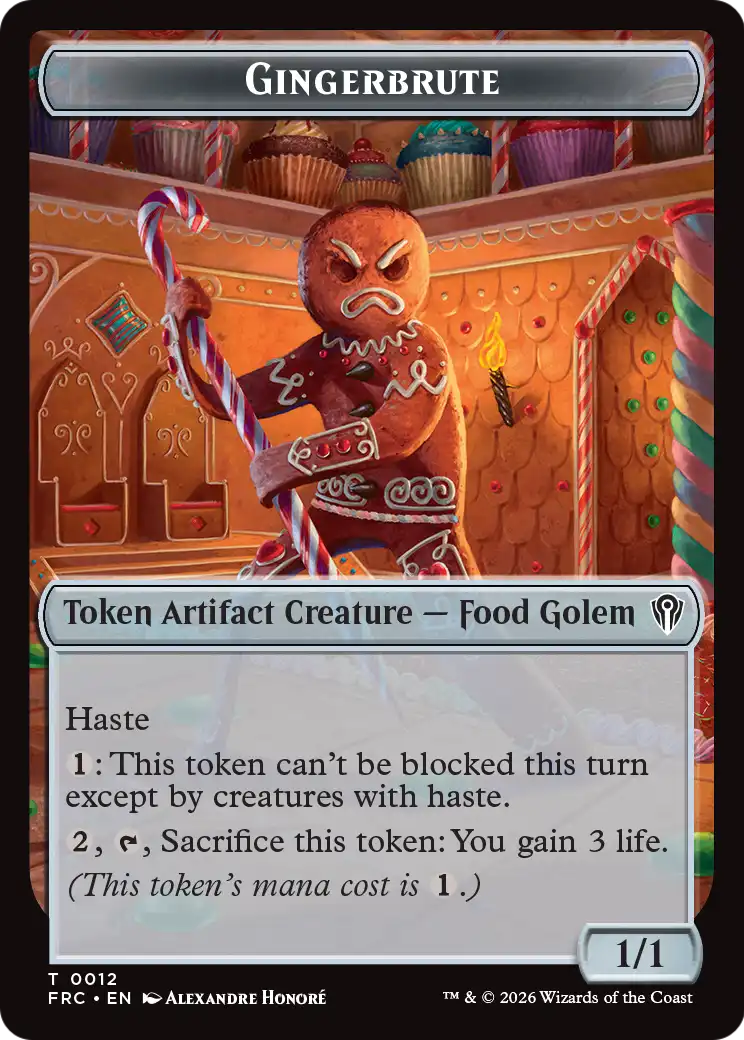 Gingerbrute // Jace Double-Sided Token [Reality Fracture Commander Tokens] | Gam3 Escape