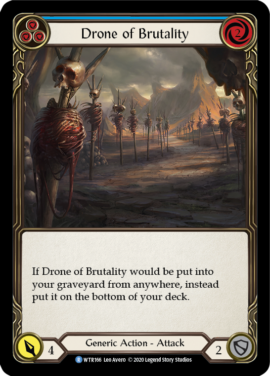 Drone of Brutality (Blue) [U-WTR166] (Welcome to Rathe Unlimited)  Unlimited Rainbow Foil | Gam3 Escape