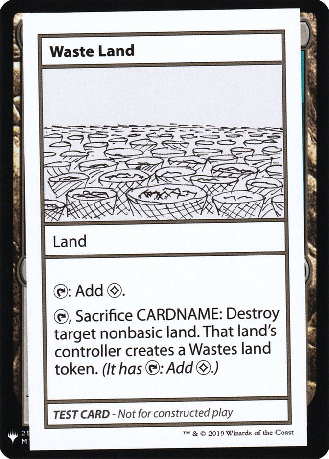 Waste Land [Mystery Booster Playtest Cards] | Gam3 Escape