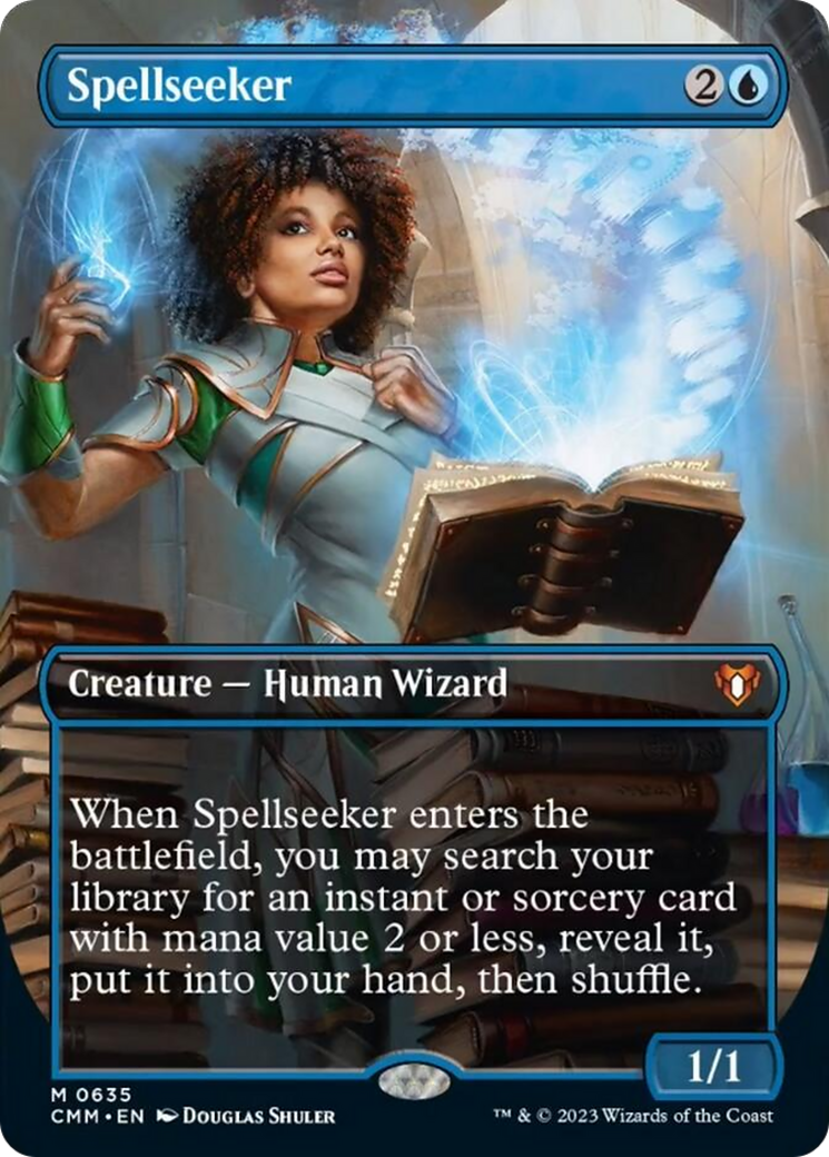 Spellseeker (Borderless Alternate Art) [Commander Masters] | Gam3 Escape