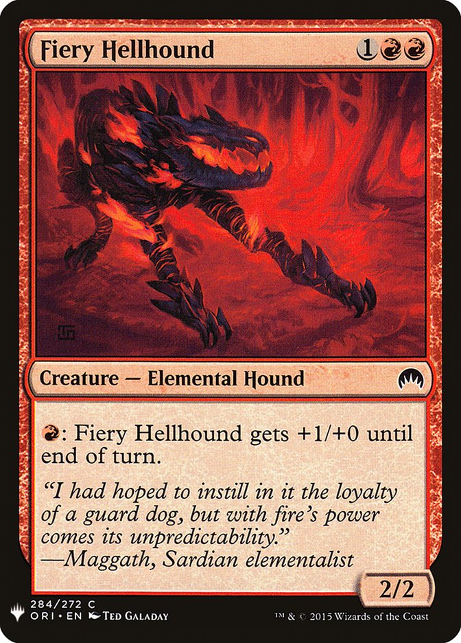 Fiery Hellhound [Mystery Booster] | Gam3 Escape