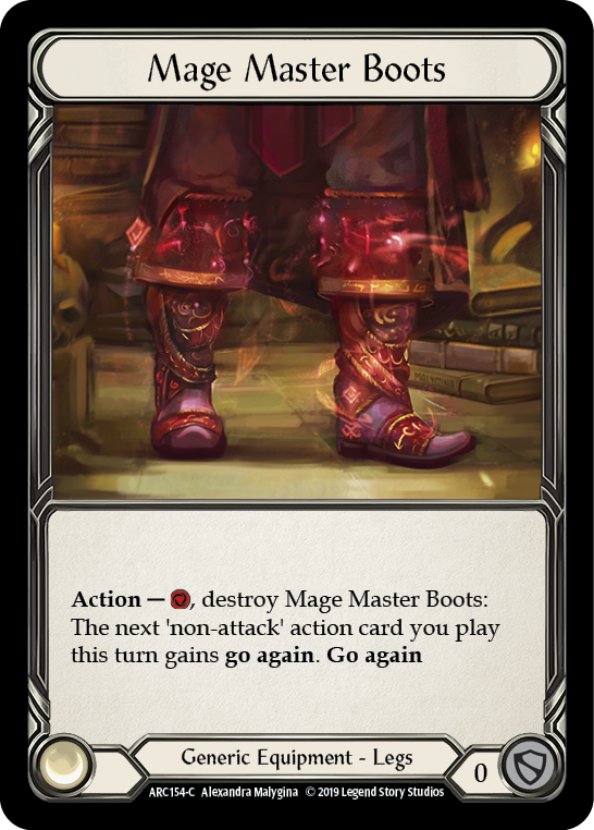 Mage Master Boots [ARC154-C] (Arcane Rising)  1st Edition Normal | Gam3 Escape