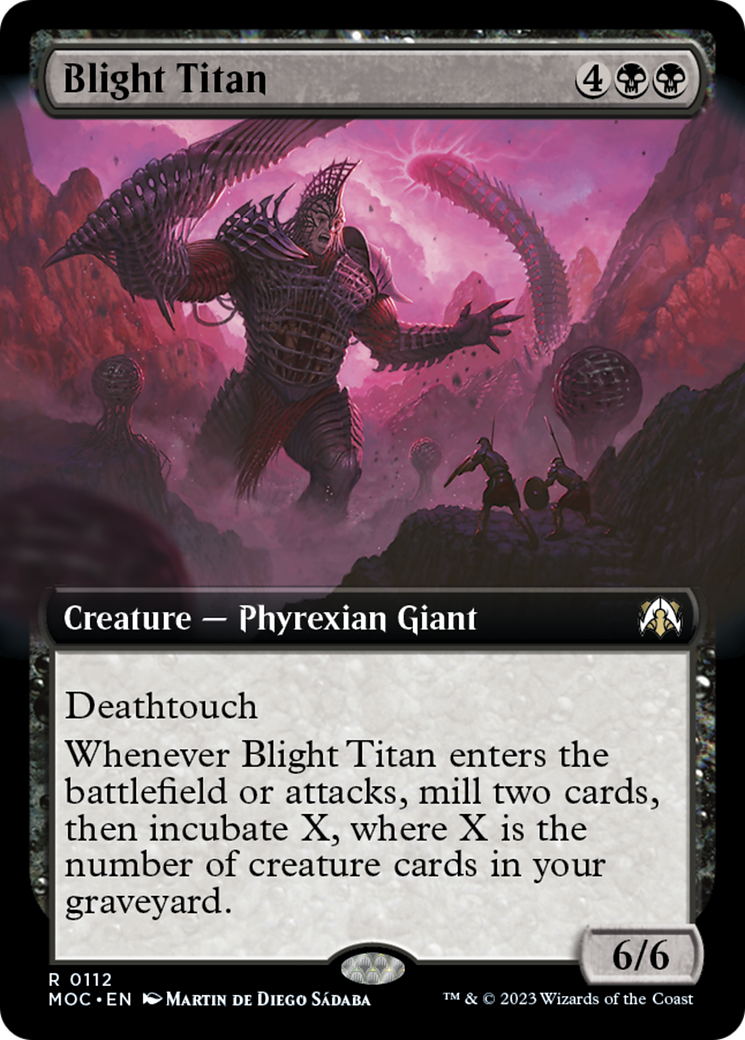 Blight Titan (Extended Art) [March of the Machine Commander] | Gam3 Escape