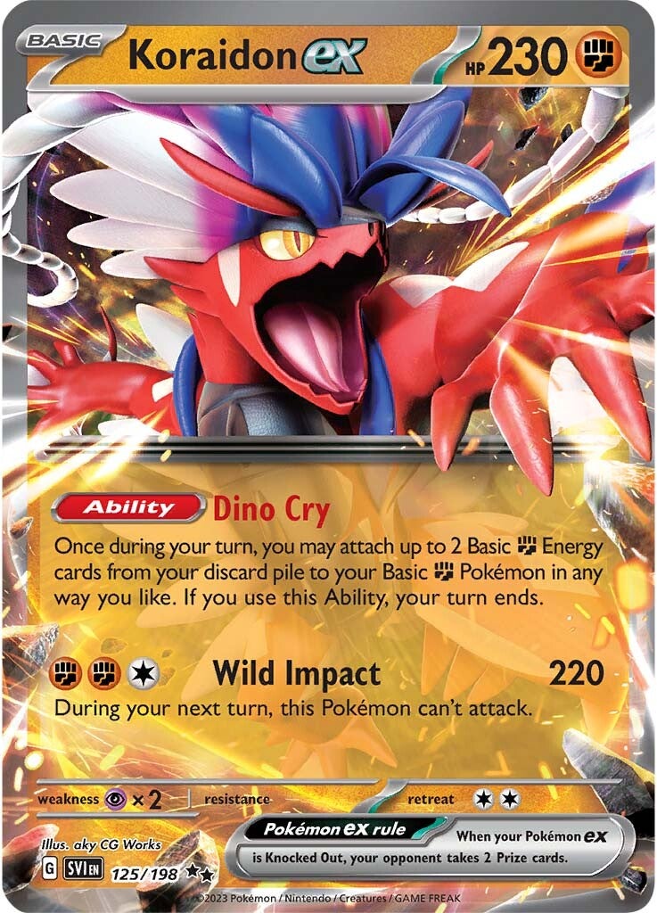 Koraidon ex (125/198) (Jumbo Card) [Scarlet & Violet: Base Set] | Gam3 Escape