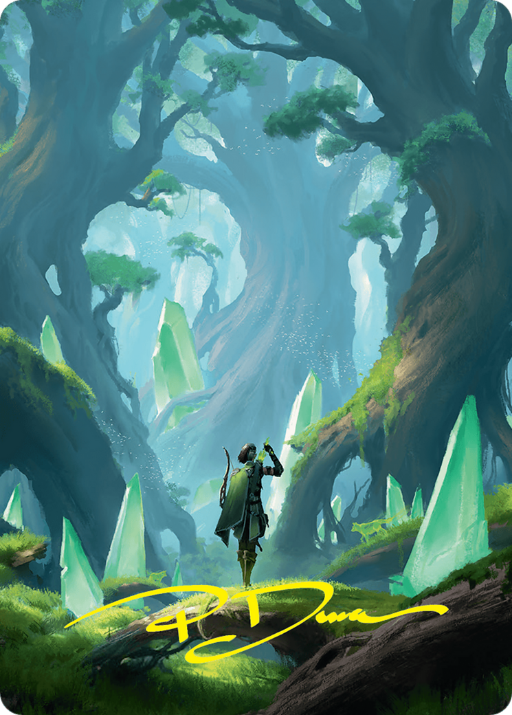 Forest Art Card (25/54) (Gold-Stamped Signature) [Foundations Art Series] | Gam3 Escape