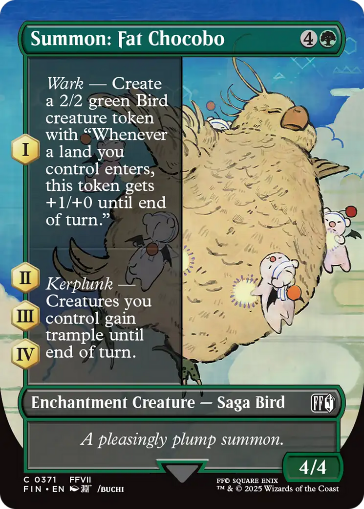 Summon: Fat Chocobo (Borderless) [FINAL FANTASY] | Gam3 Escape