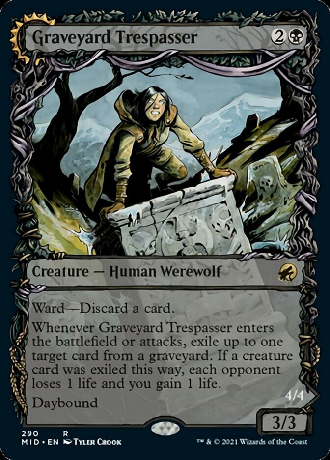 Graveyard Trespasser // Graveyard Glutton (Showcase Equinox) [Innistrad: Midnight Hunt] | Gam3 Escape