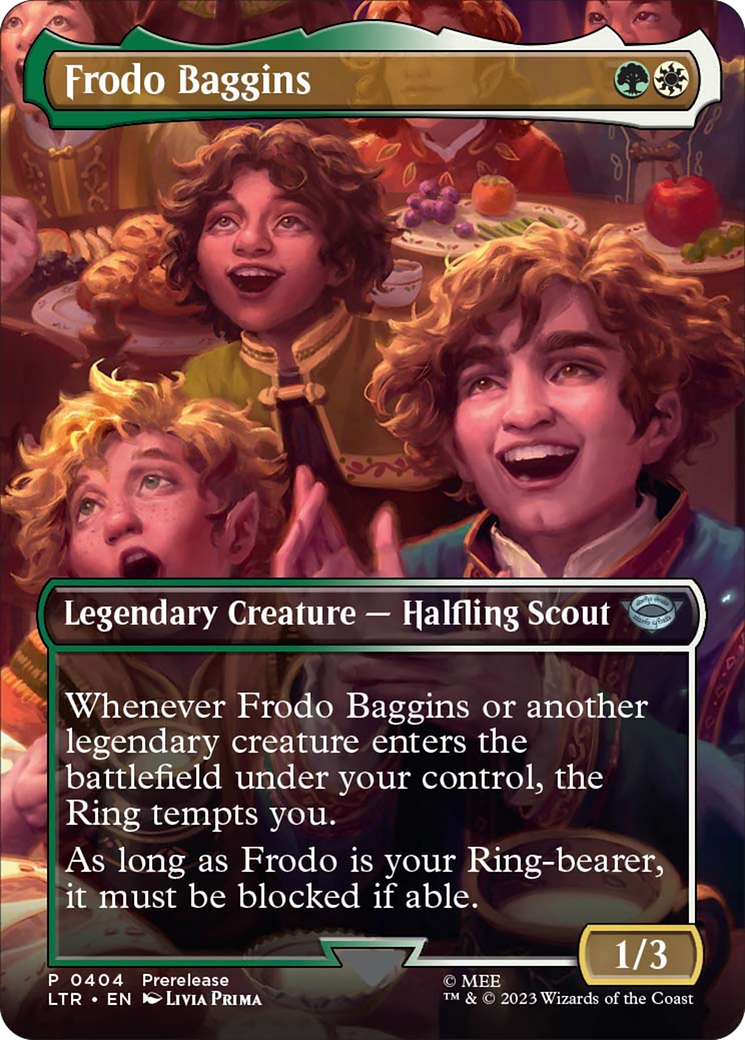 Frodo Baggins (Borderless Alternate Art) [The Lord of the Rings: Tales of Middle-Earth] | Gam3 Escape